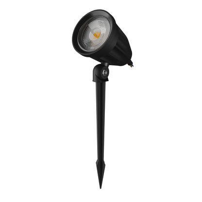 LED FLORI LIGERO Gartenspot mit Erdspiess IP65 Bodenstrahler 6W schwarz 600lm 40° Kaltweiss 6000K