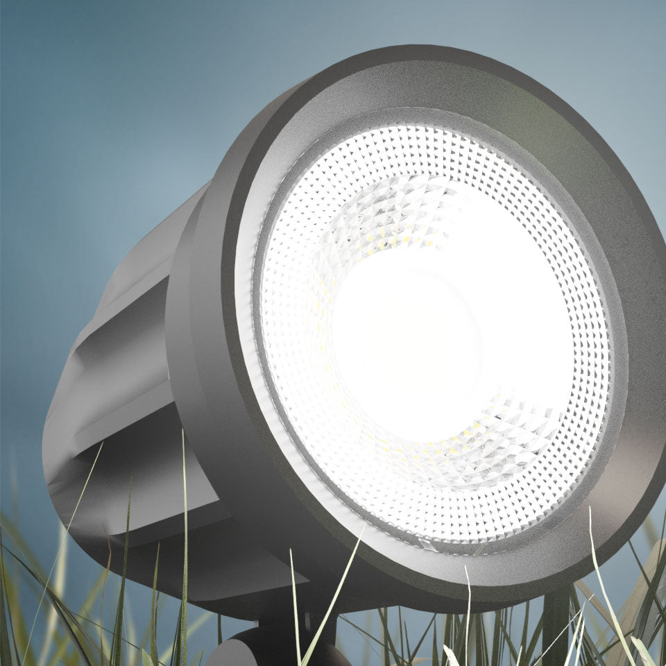 LED FLORI LIGERO Gartenspot mit Erdspiess IP65 Bodenstrahler 6W schwarz 600lm 40° Neutralweiss 4000K