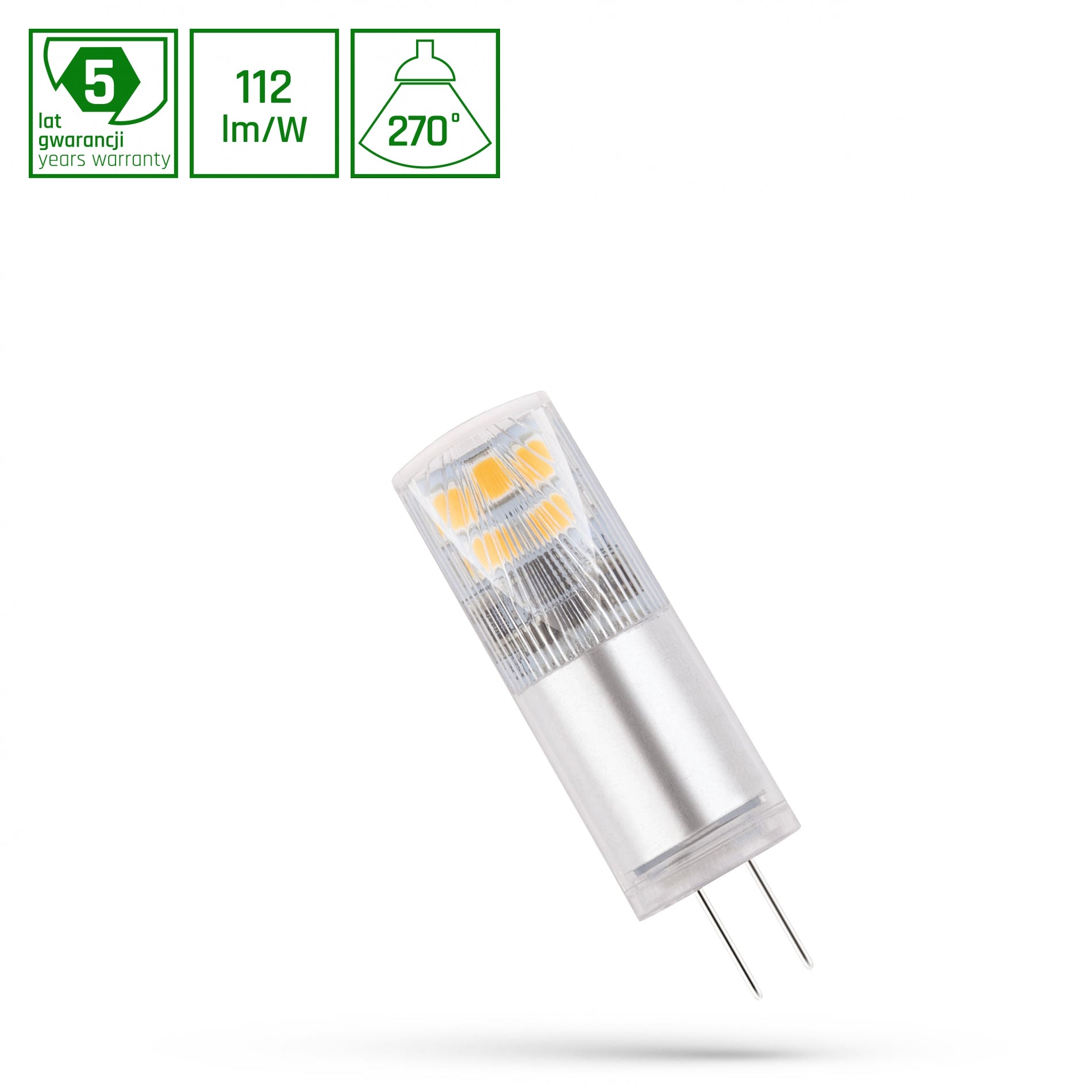 LED G4 2,5W = 27W klar 280lm 12V Premium 270° Neutralweiss 4000K