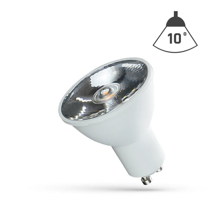 LED GU10 6W = 60W 10° Reflektor 500lm Abstrahlwinkel  230V Kaltweiss 6000K