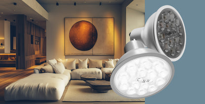 LED GU10 6W Reflektor 550lm 38° mit Linse weiss 230V CCT 3000-6000K