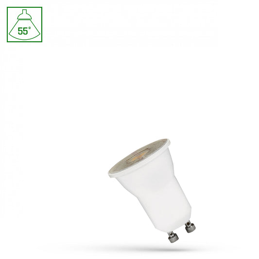 LED GU10 MR11 2W Reflektor 150lm 55° mit Linse weiss 230V Neutralweiss 4000K