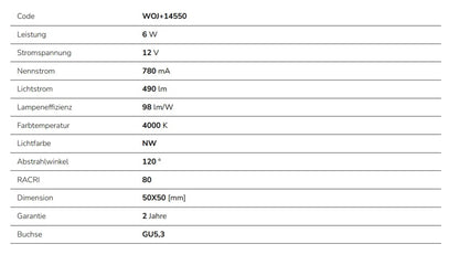 LED GU5,3 MR16 6W Leuchtmittel 570lm spot 120° 12V Lampe Neutralweiss 4000K