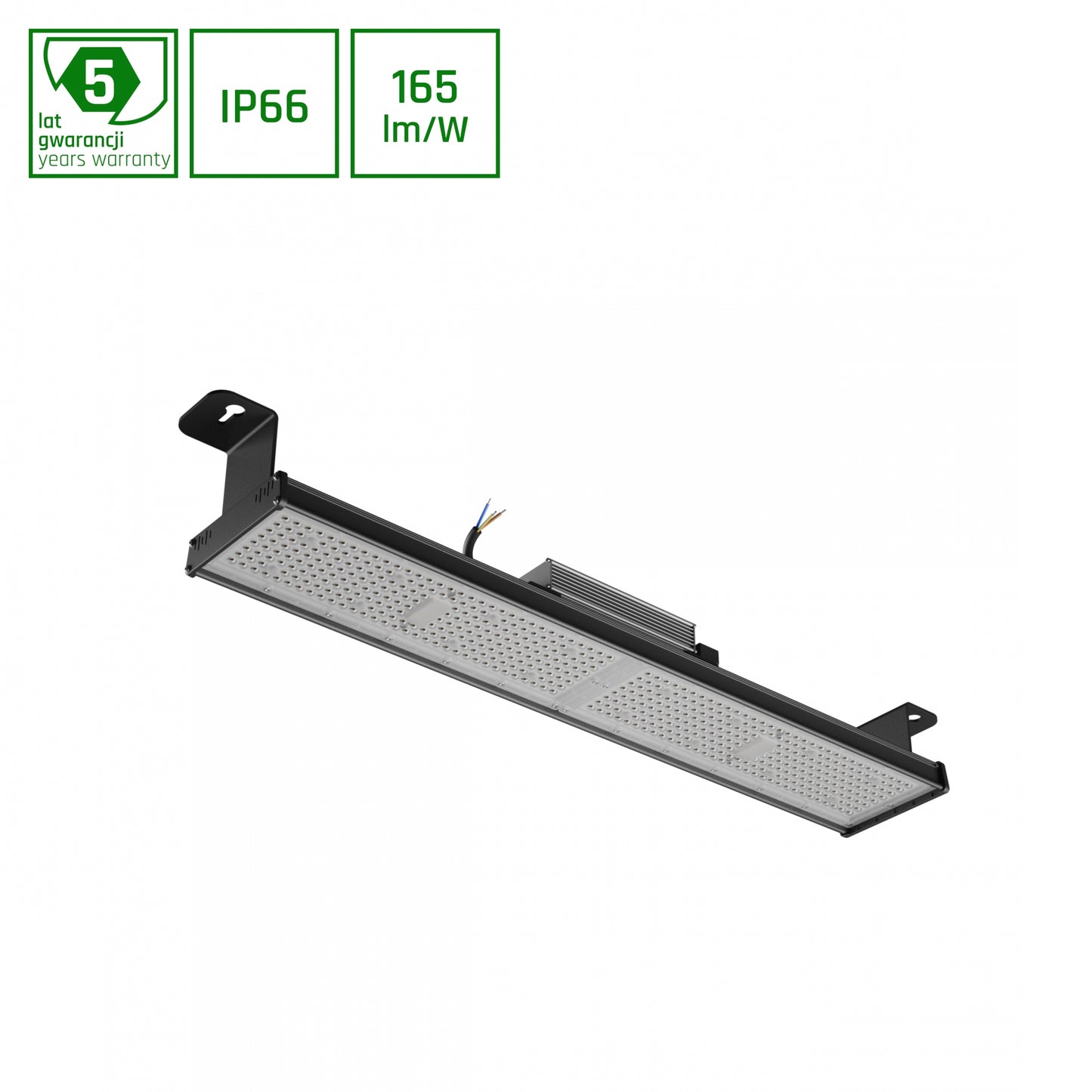 LED HALLS LINE 3 HIGH BAY 150W Hallenleuchte 24750lm schwarz 90° 230V IP66 Industrieleuchte IK10 Neutralweiß 4000K 0-10V DIMMBAR