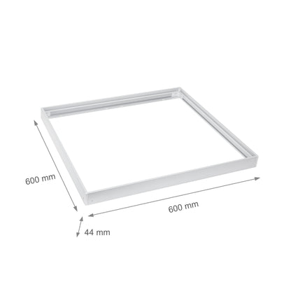 LED Halterung für Panel Aufbaurahmen 60x60cm weiss klappbar faltbar