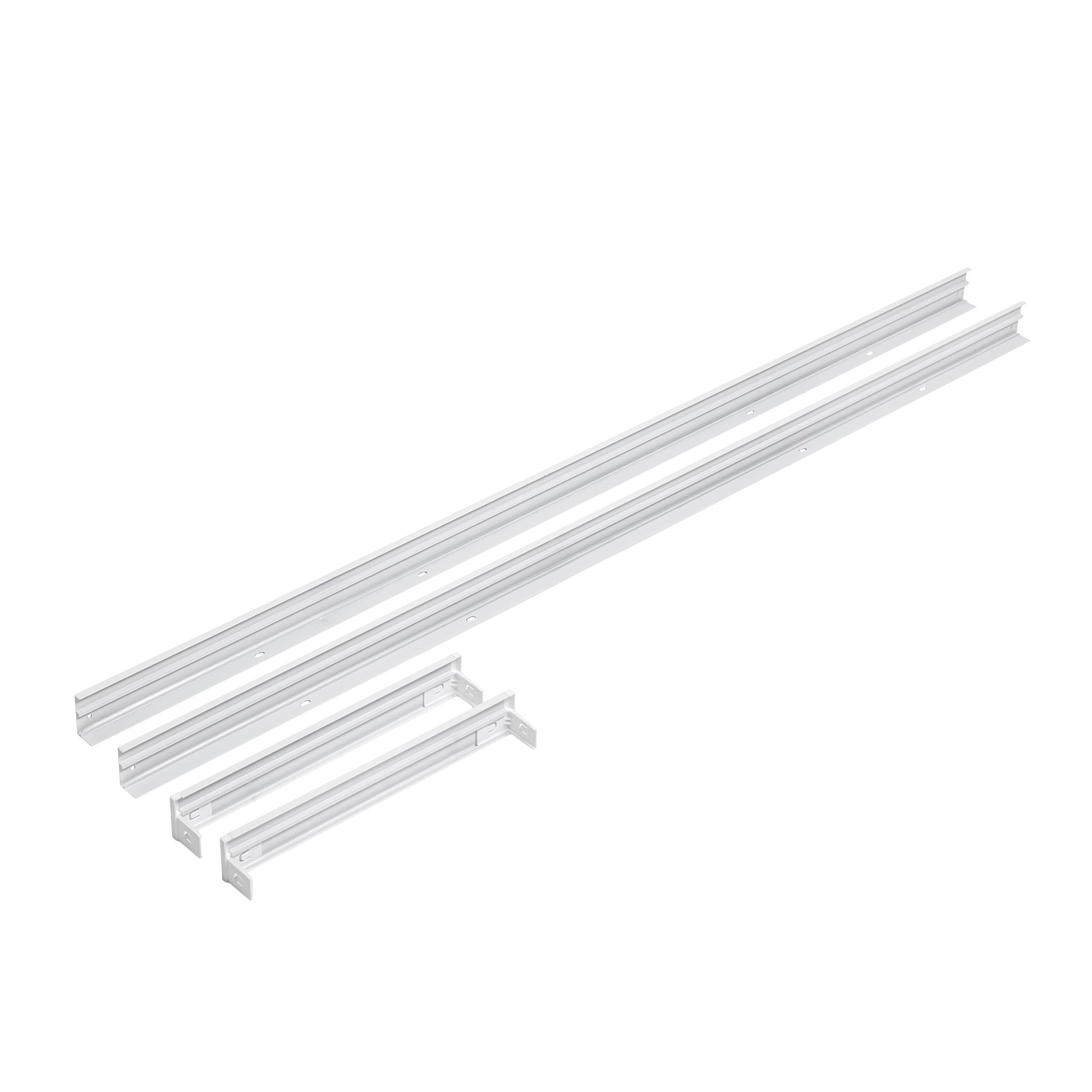 LED Halterung für Penel Aufbaurahmen 30x120cm weiss klappbar faltbar
