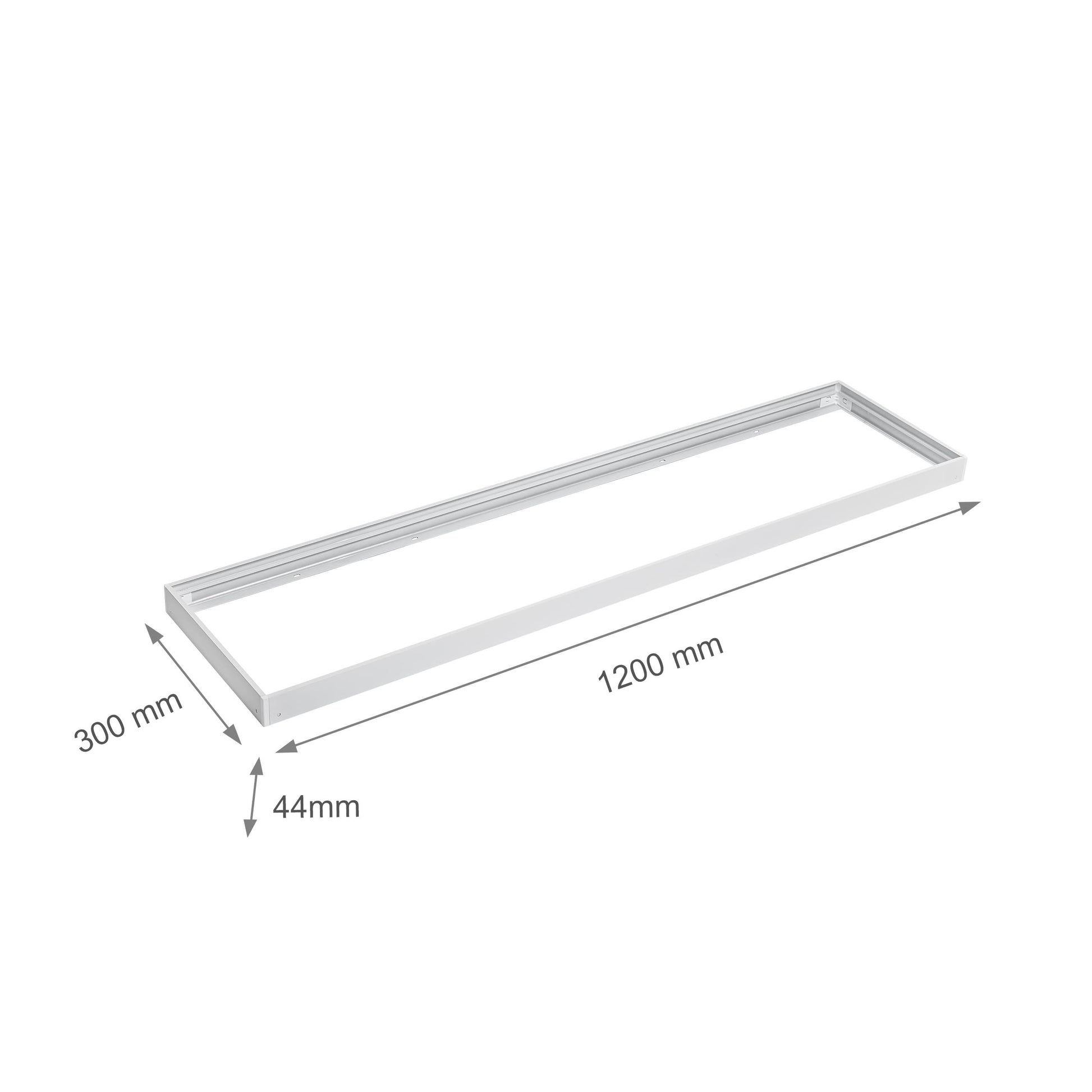 LED Halterung für Penel Aufbaurahmen 30x120cm weiss klappbar faltbar