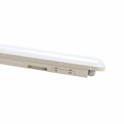 LED LIMEA CONNECT HERMETIC 50W 120cm Feuchtraumleuchte 7700lm IP65 grau IK08 Kaltweiss 6000K