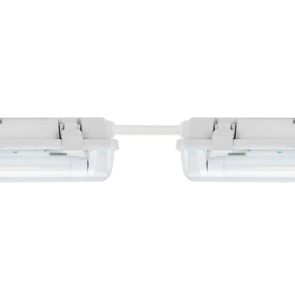 LED LIMEA Feuchtraumleuchte Wannenleuchte 71cm IP65 grau für 2 x T8 LED Roehre G13 60cm