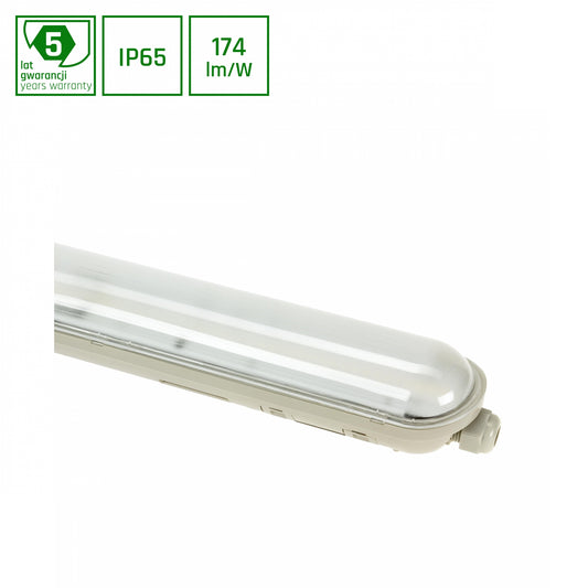 LED LIMEA GIGANT HERMETIC 38W 120cm Feuchtraumleuchte 6600lm Wannenleuchte IP65 grau Neutralweiss 4000K