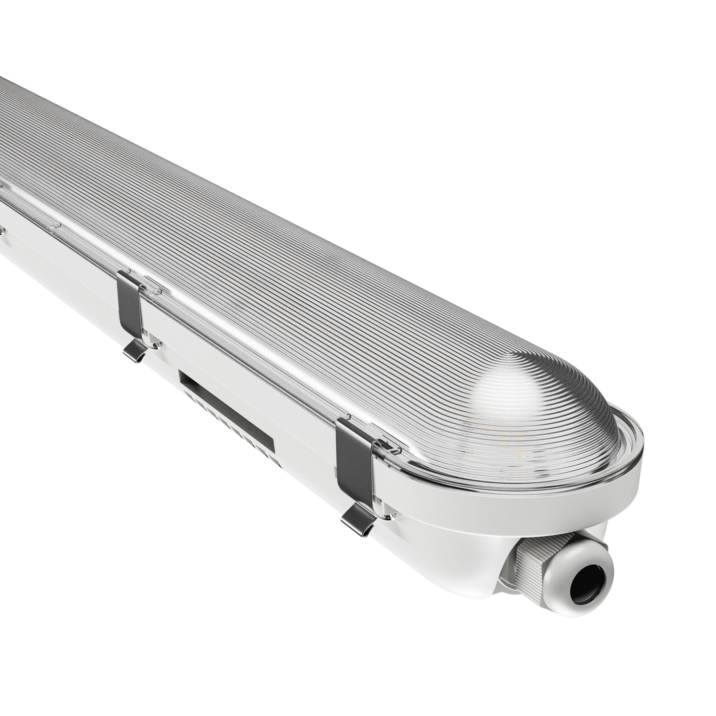 Spectrum LED LIMEA GIGANT PRO 12W/21W 60cm damp-proof light 3250lm diffuser light IP66 grey IK10 neutral white 4000K