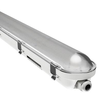 Spectrum LED LIMEA GIGANT PRO 12W/21W 60cm damp-proof light 3250lm diffuser light IP66 grey IK10 neutral white 4000K
