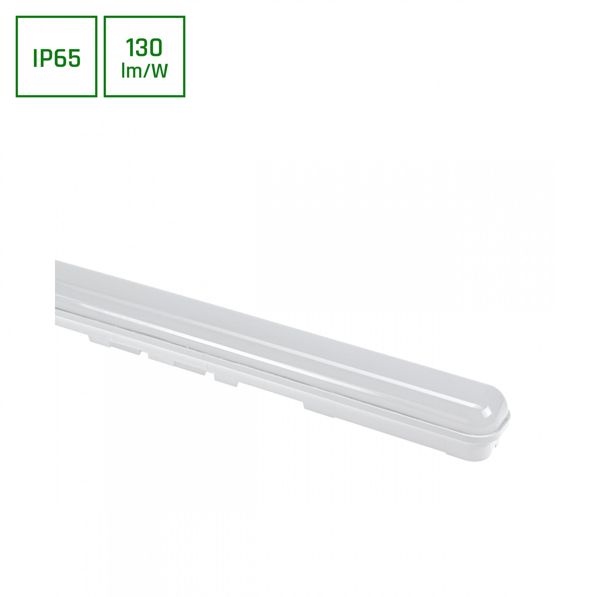 LED LIMEA GO HERMETIC 25W 60cm Feuchtraumleuchte 3250 lm Wannenleuchte IP65 weiss IK07 Kaltweiss 6000K