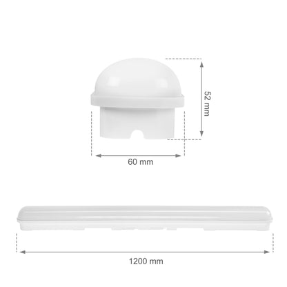 LED LIMEA GO HERMETIC 50W 120cm Feuchtraumleuchte 6700 lm Wannenleuchte IP65 IK07 Kaltweiss 6000K