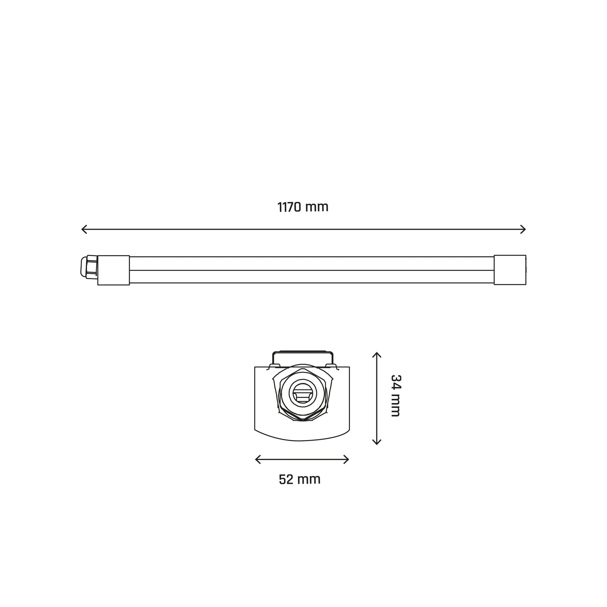 LED LIMEA MINI II 36W 120cm Feuchtraumleuchte 4400lm weiss IP65 Neutralweiss 4000K