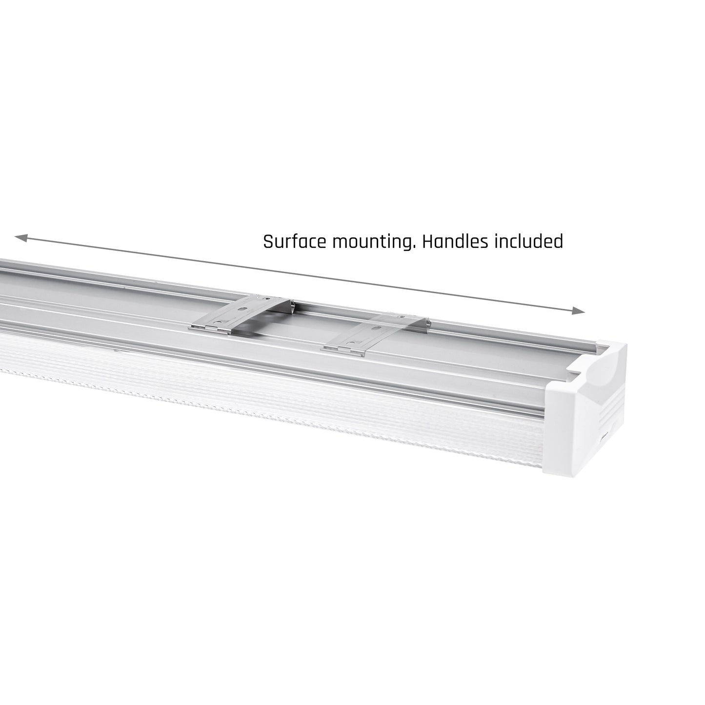 LED LIMEA PRISMATICA 120cm Deckenleuchte 40W 5100lm weiss 100° IK10 230V IP44 Neutralweiss 4000K