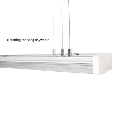 LED LIMEA PRISMATICA 120cm Deckenleuchte 40W 5100lm weiss 100° IK10 230V IP44 Neutralweiss 4000K