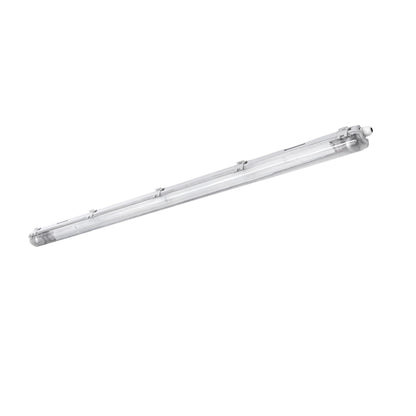 Feuchtraumleuchte Wannenleuchte 161cm IP65 grau fuer 1 x T8 LED Roehre G13 150cm