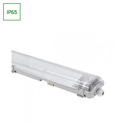 LED LIMEA TRI PROOF Feuchtraumleuchte Wannenleuchte 67cm IP65 grau fuer 2 x T8 LED Roehre G13 60cm