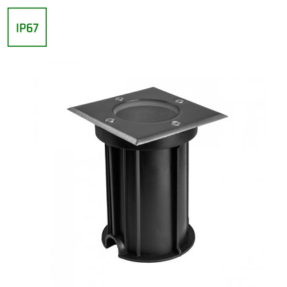 LED LUKKA CONNECT GU10 Bodenstrahler Gartenspot IP67 max. 4W grau eckig