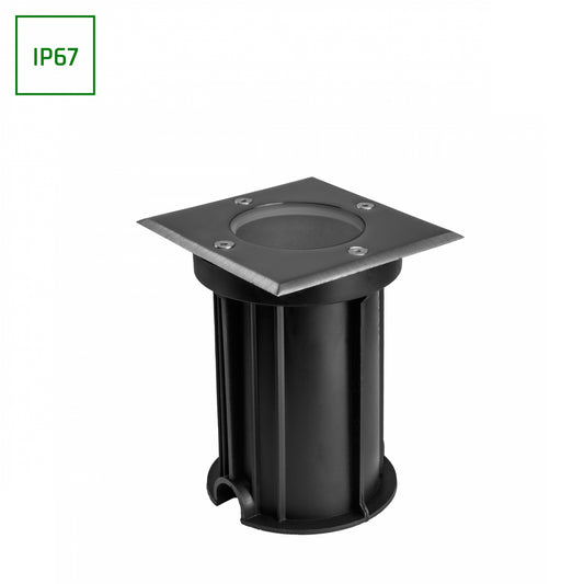 LED LUKKA CONNECT GU10 Bodenstrahler Gartenspot IP67 max. 4W grau eckig