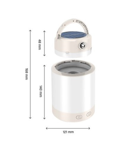 LED LUMINA CAMPO 2W Campingleuchte 400lm 3,7V Cremig IP20 Solar 3000-6500K CCT RGB
