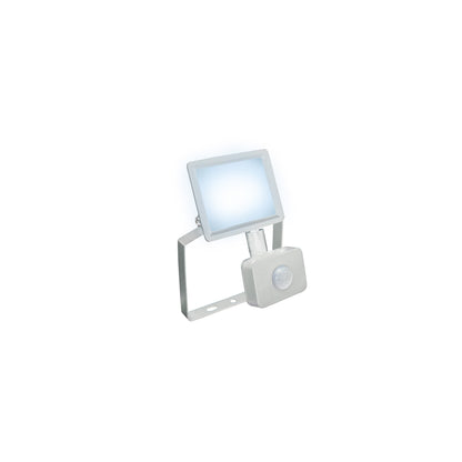 LED LUX 3 Fluter weiß 10W Strahler 1000lm IP44 Kaltweiß 6000K mit Bewegungsmelder