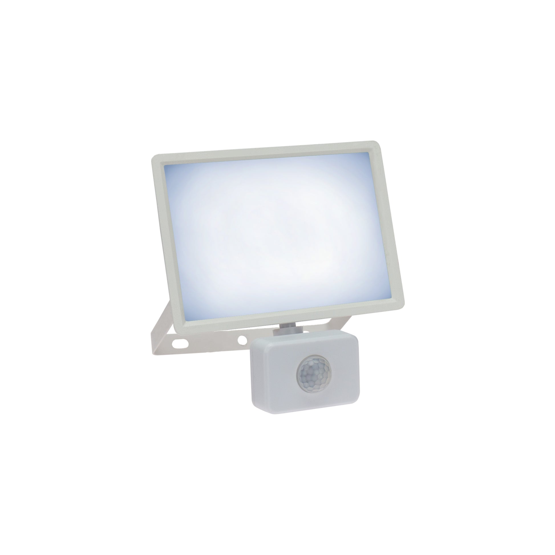 LED LUX 3 Fluter weiß 30W Strahler 2900lm IP44 Kaltweiß 6000K mit Bewegungsmelder