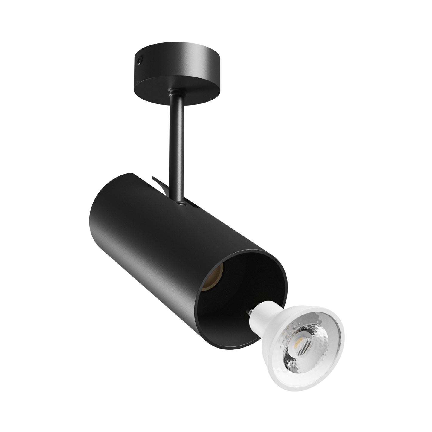 LED MADARA LIBRA GU10 Aufbauleuchte max. 10W Deckenleuchte 250V schwarz IP20 rund