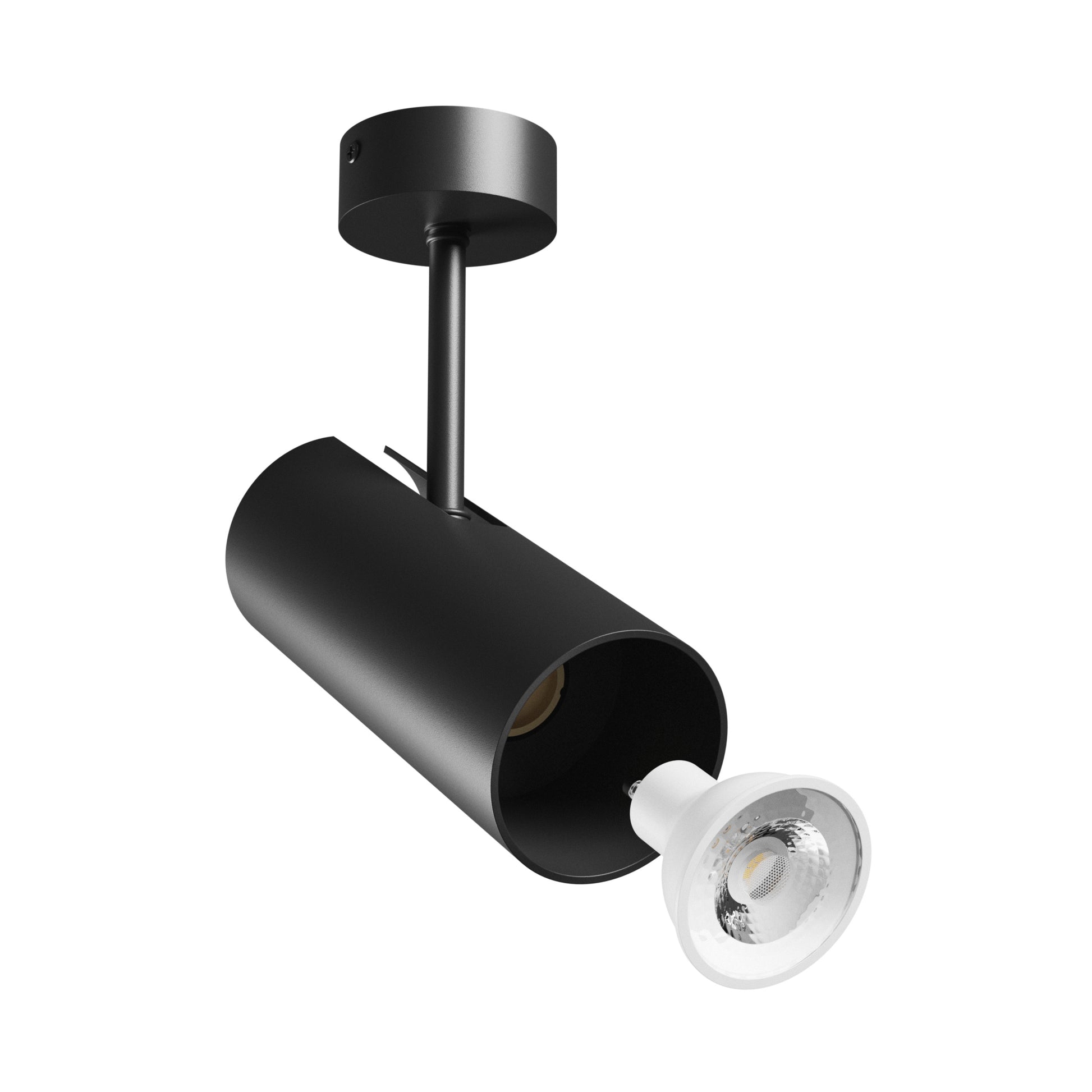 LED MADARA LIBRA GU10 Aufbauleuchte max. 10W Deckenleuchte 250V schwarz IP20 rund