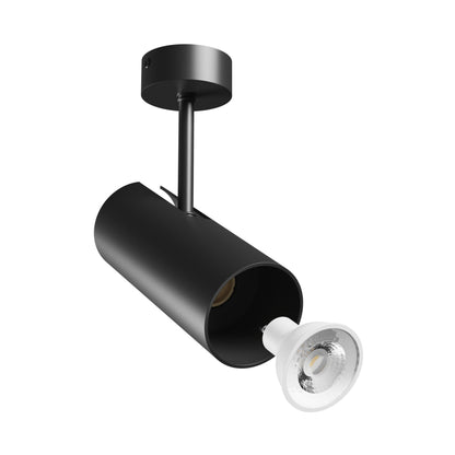 LED MADARA LIBRA GU10 Aufbauleuchte max. 10W Deckenleuchte 250V schwarz IP20 rund