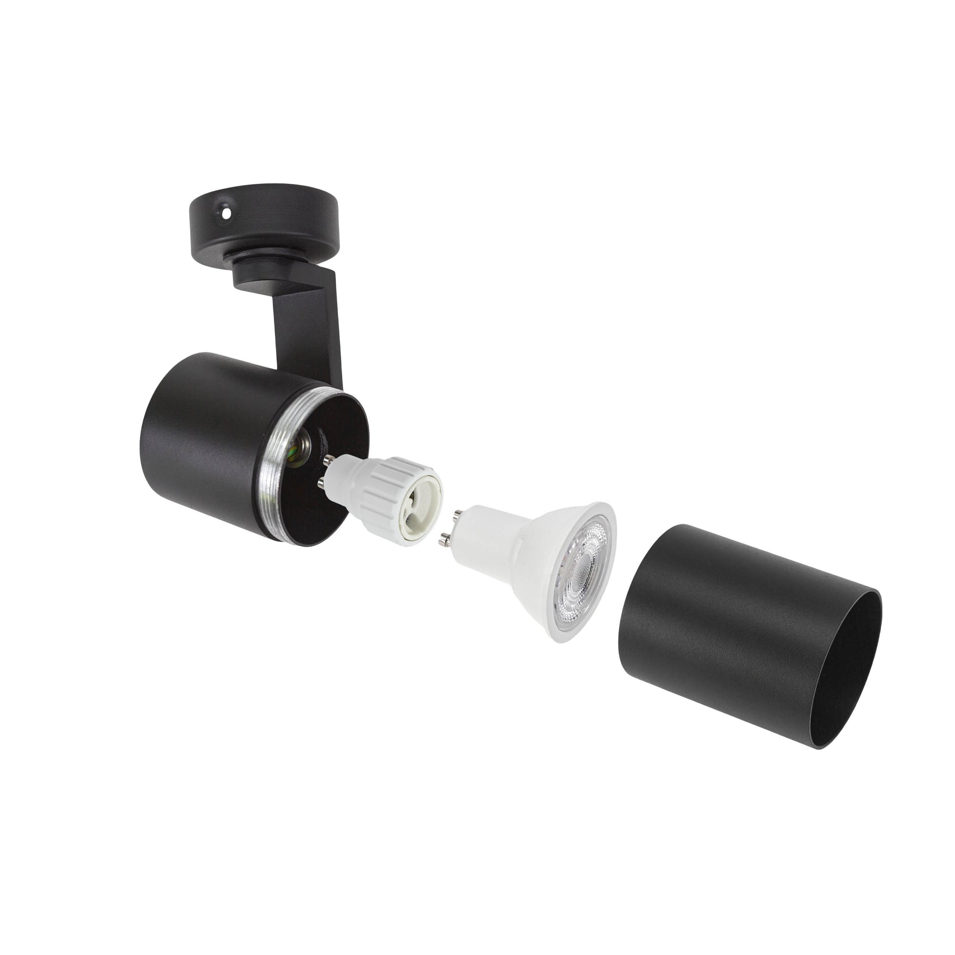 LED MADARA MINI II GU10 schwarz Deckenleuchte schwenk-&amp; drehbar IP20 max. 35W rund