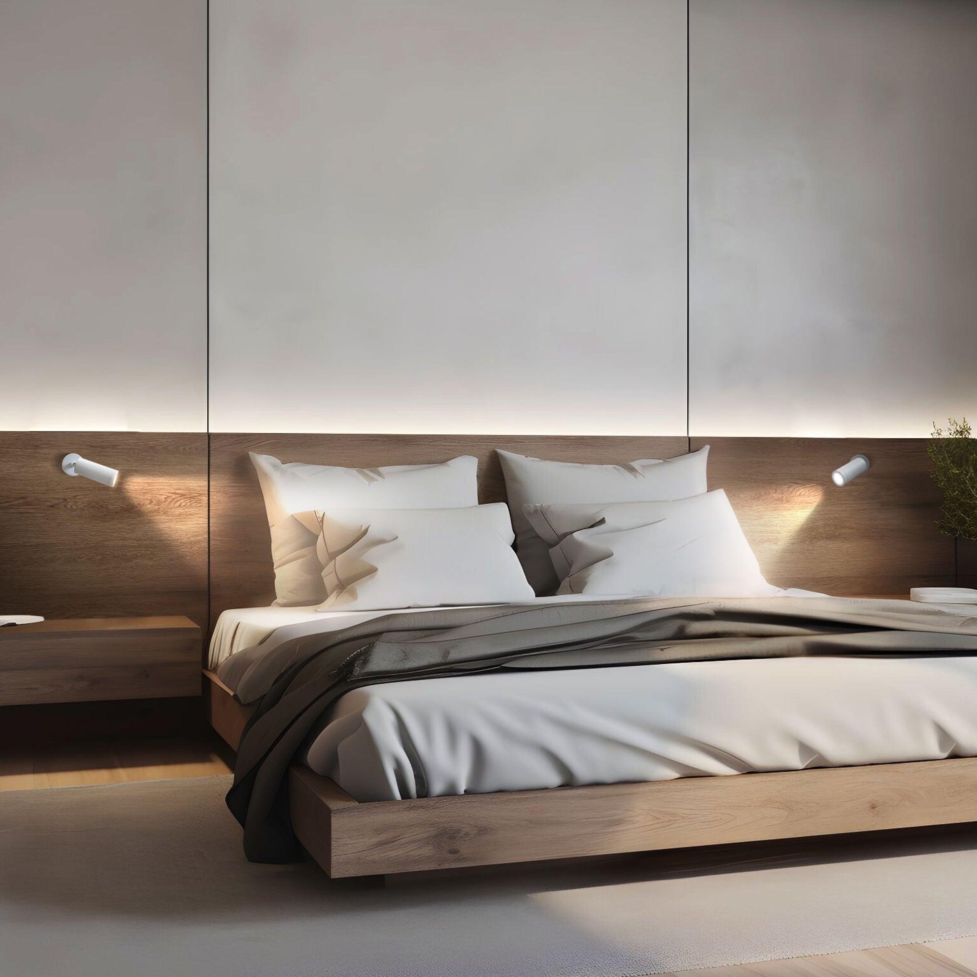 LED MADARA SLIM GU10 MR11 Aufbauleuchte max. 4W Deckenleuchte 250V weiss IP20 rund
