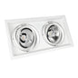 LED MDD Maxi Due GU10 AR111 2fach Einbaustrahler max. 2x 25W schwenkbar weiss eckig