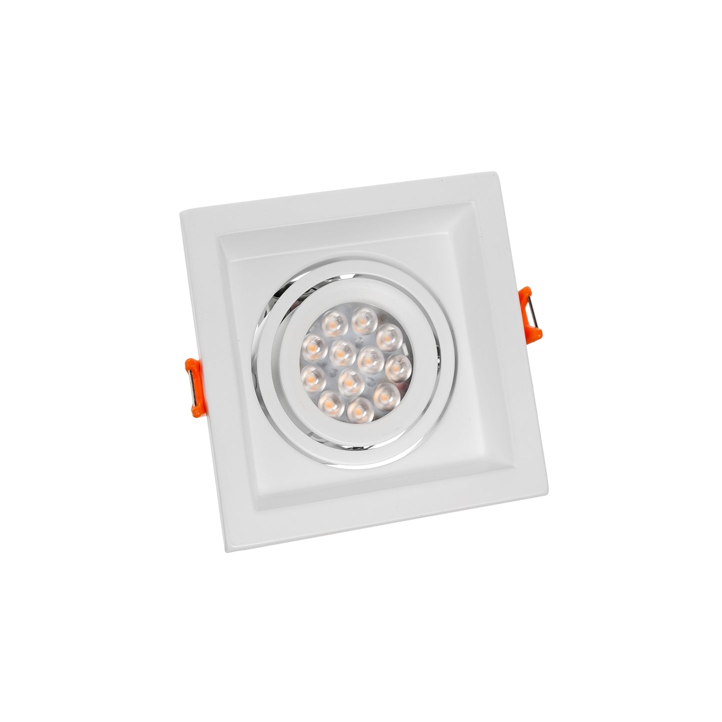 LED MDD Mini Uno GU10 Einbaustrahler Downlight IP20 max.10W schwenkbar weiss eckig