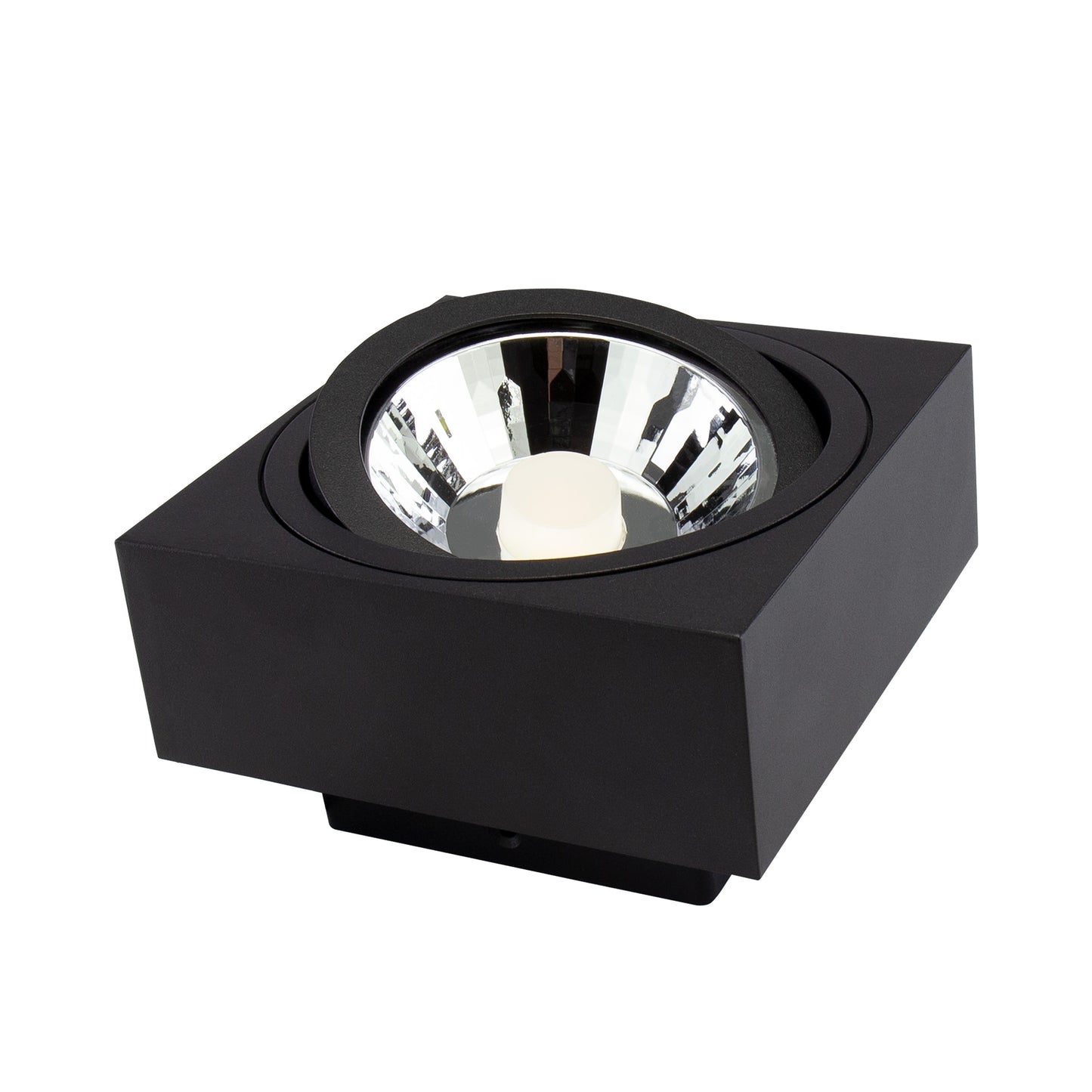 LED Mirora GU10 AR111 schwenkbar schwarz Deckenleuchte max.250V IP20 max.35W eckig