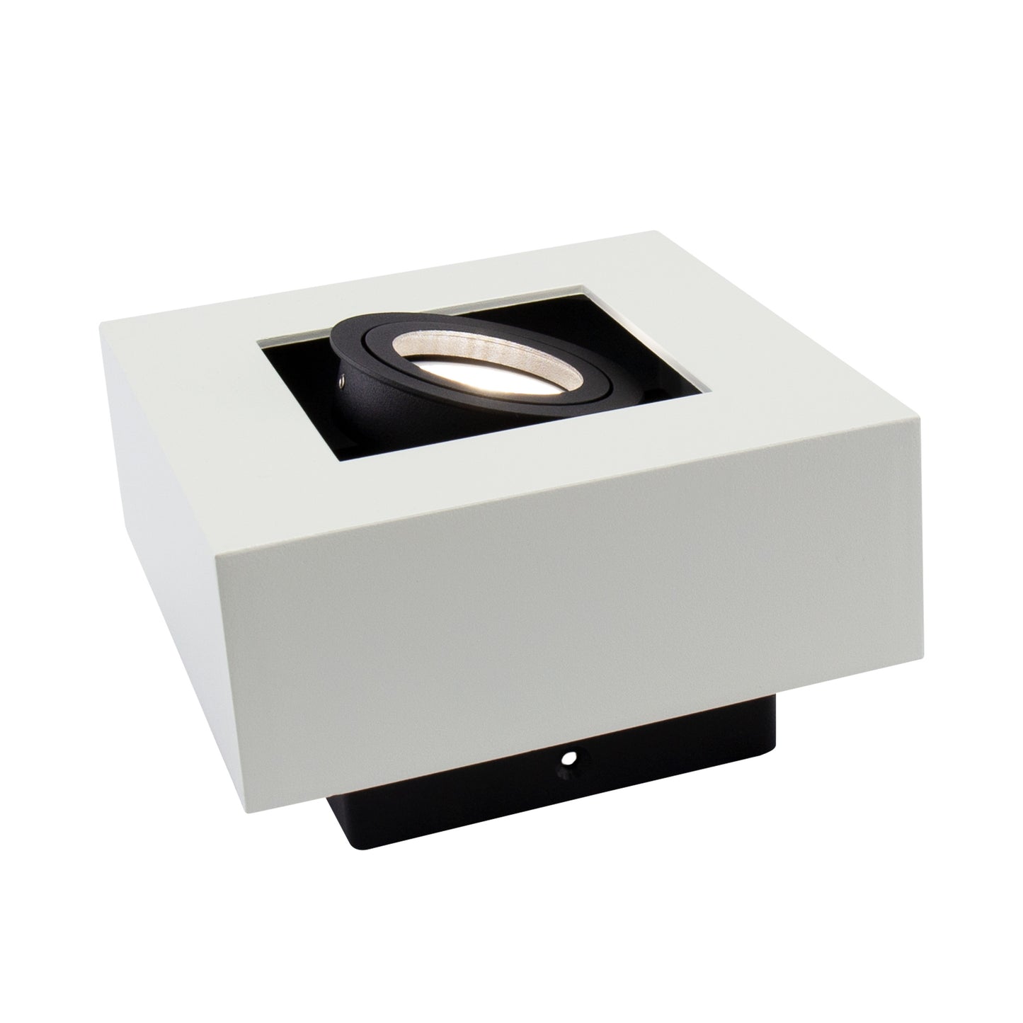 LED Mirora GU10 schwarz &amp; weiss Deckenleuchte schwenkbar IP20 max. 35W eckig