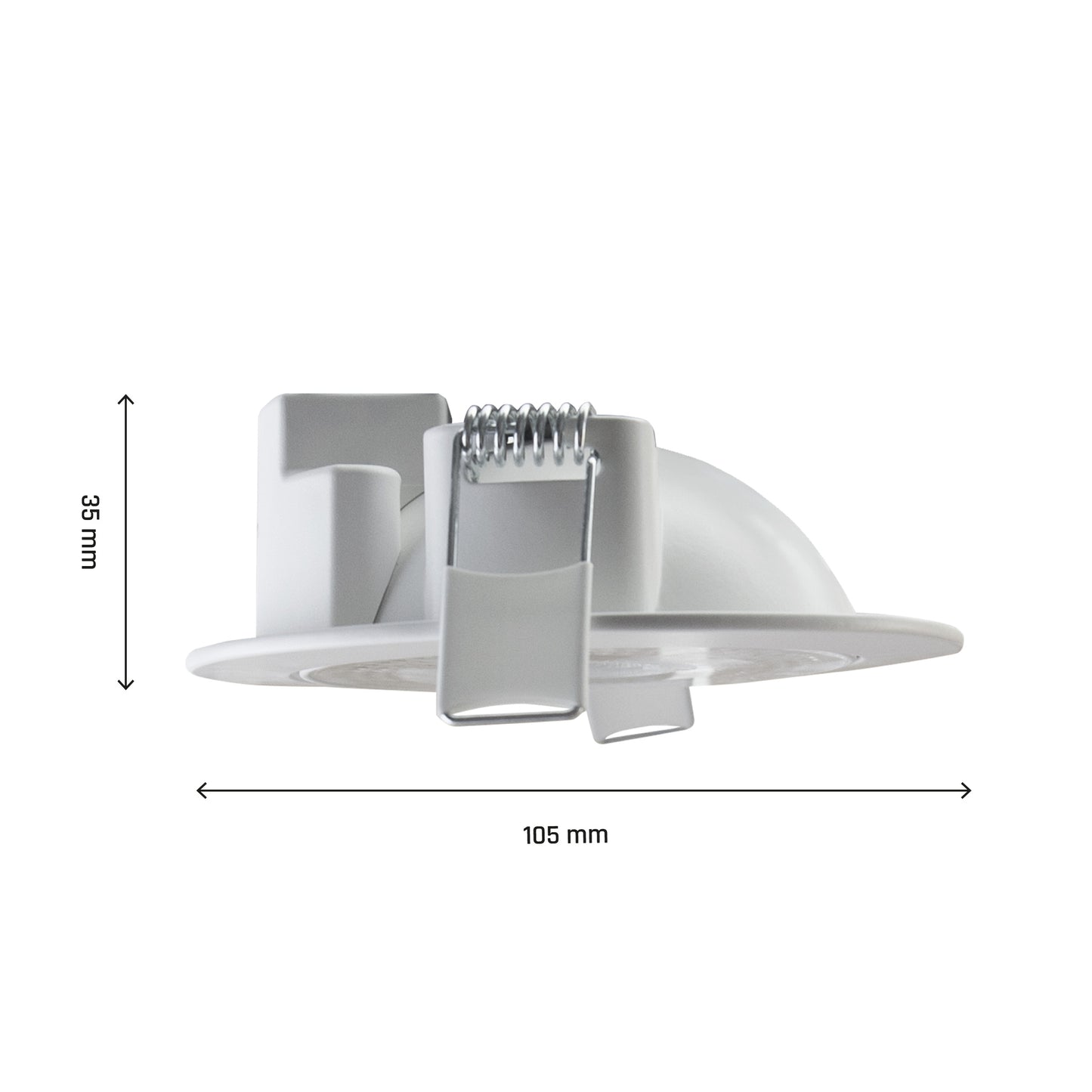 LED MOBILO LED Einbauleuchte 6,5W rund 36° verstellbar 850lm weiss IP20 2700-6000K CCT