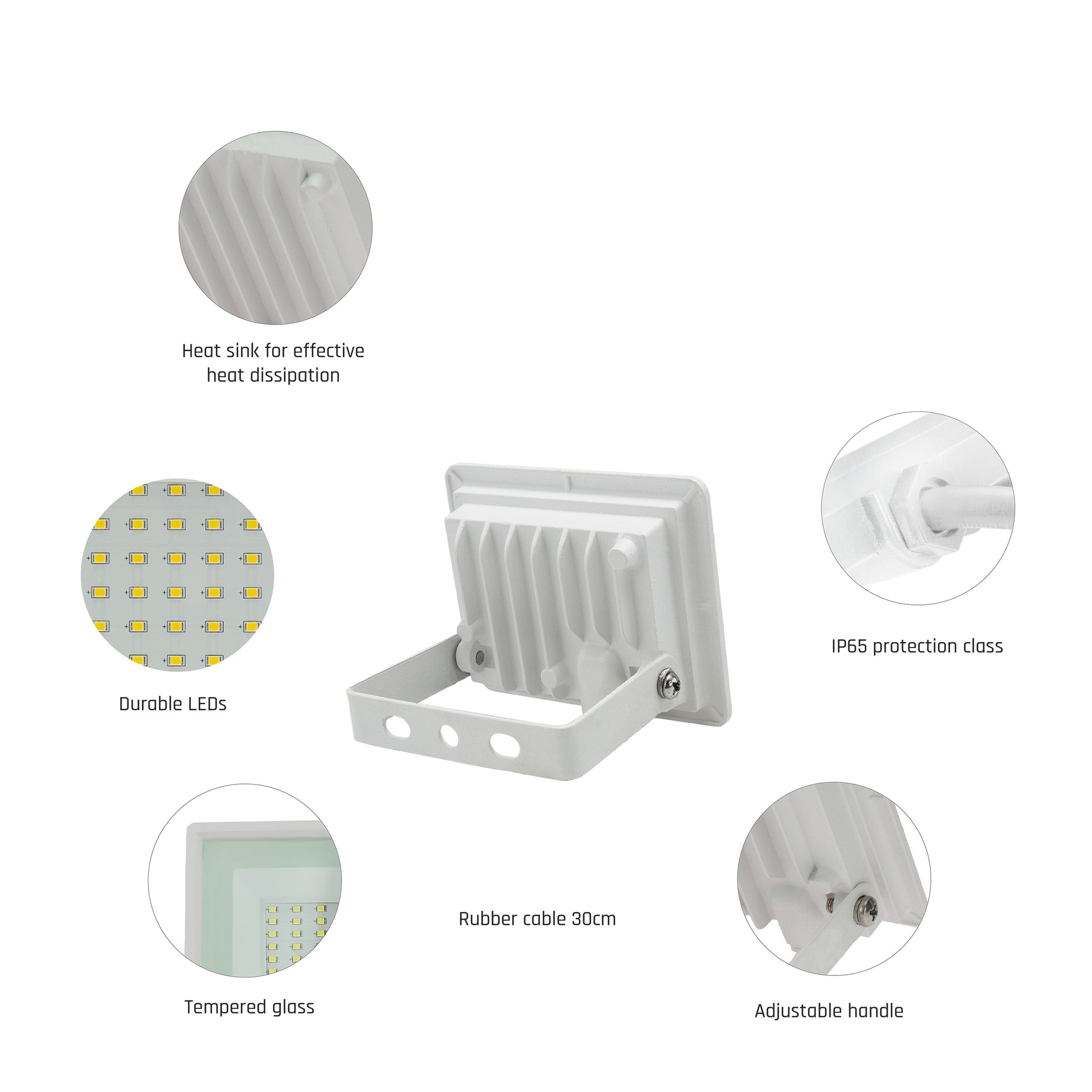 LED NOCTIS LUX 3 Fluter weiß 10W Strahler 1000lm IP65 Kaltweiß 6000K
