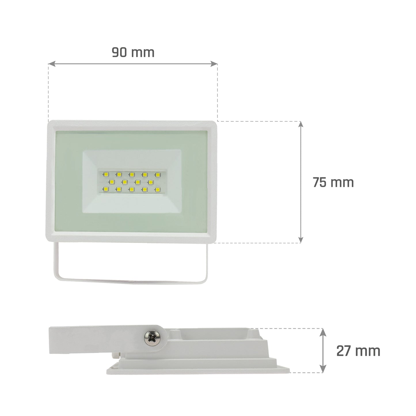 LED NOCTIS LUX 3 Fluter weiß 10W Strahler 950lm IP65 Warmweiß 3000K