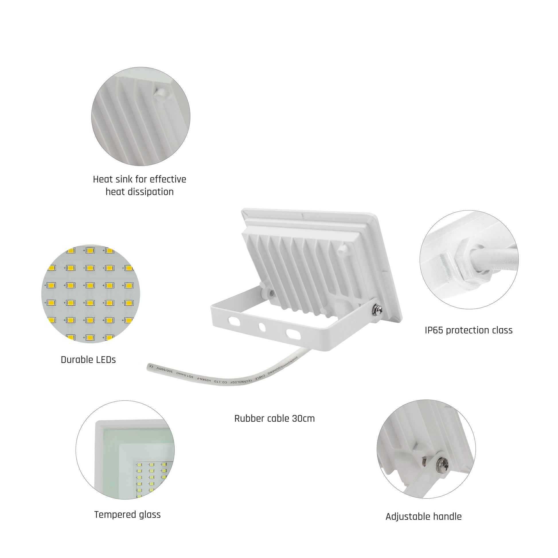 LED NOCTIS LUX 3 Fluter weiß 20W Strahler 2050lm IP65 Kaltweiß 6000K