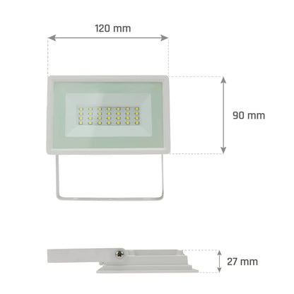 LED NOCTIS LUX 3 Fluter weiß 20W Strahler 2050lm IP65 Kaltweiß 6000K