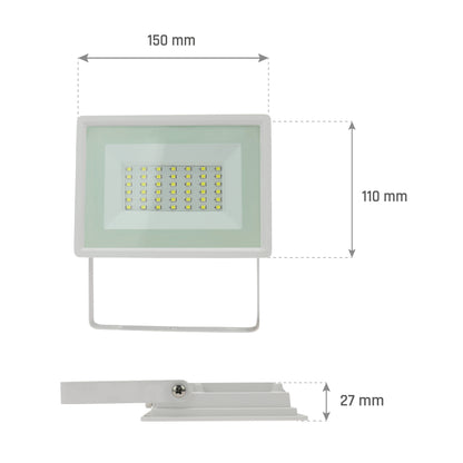 LED NOCTIS LUX 3 Fluter weiß 30W Strahler 2700lm IP65 Warmweiß 3000K