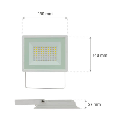 LED NOCTIS LUX 3 Fluter weiß 50W Strahler 4300lm IP65 Warmweiß 3000K