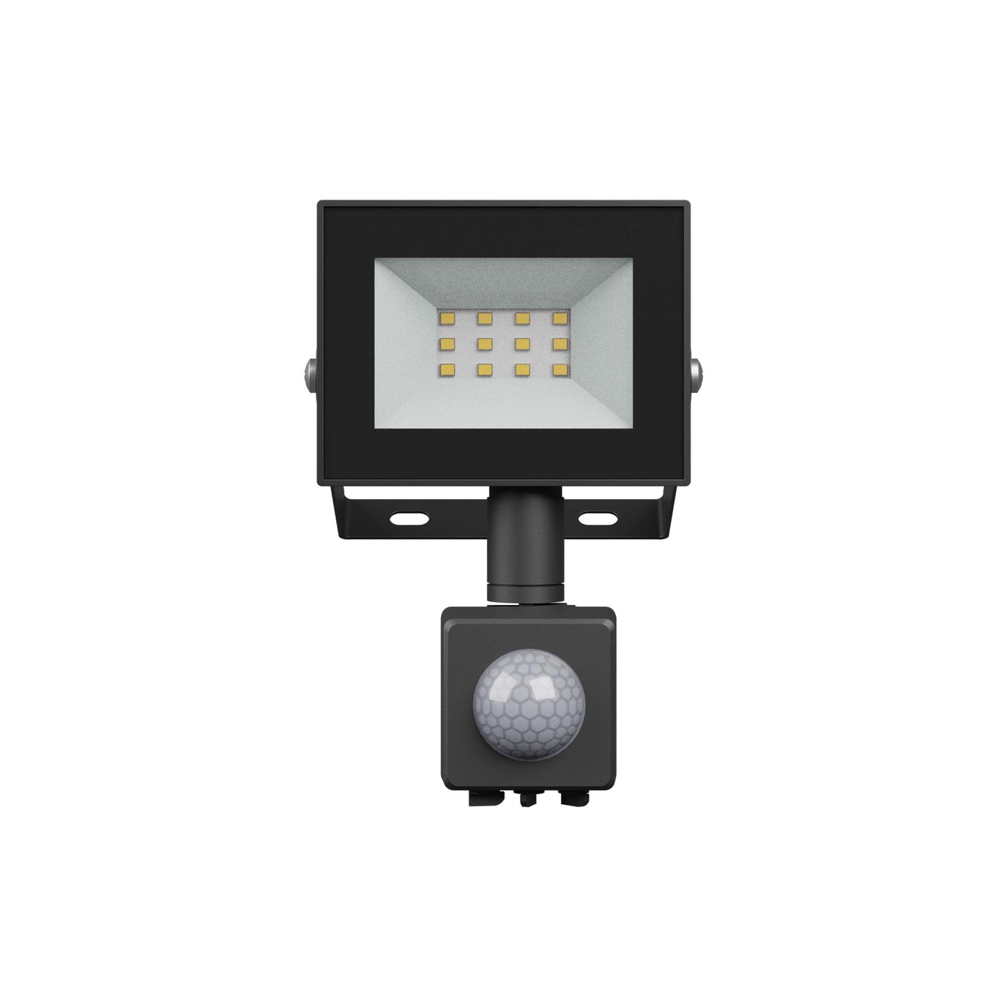 LED NOCTIS LUX 4 Fluter 10W Strahler 750lm schwarz 100° IP44 Warmweiss 3000K mit Bewegungssensor