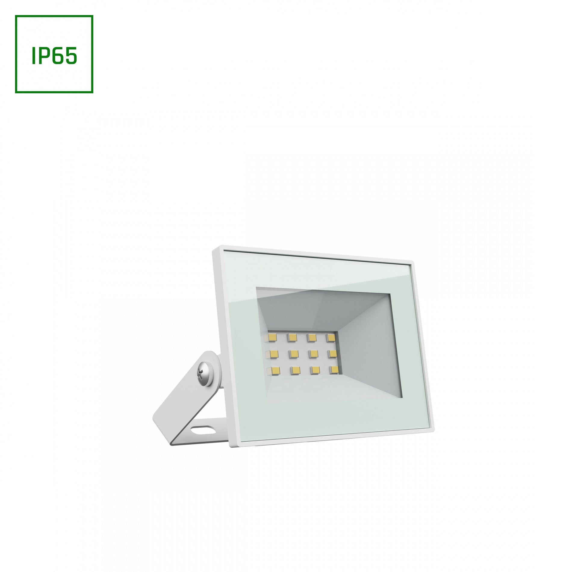 LED NOCTIS LUX 4 Fluter 10W Strahler 750lm weiss 100° 230V IP65 IK07 Neutralweiss 4000K