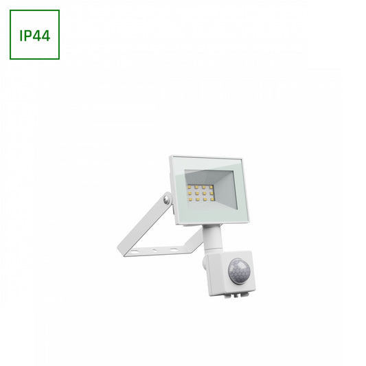 LED NOCTIS LUX 4 Fluter 10W Strahler 750lm weiss 100° IP44 Kaltweiss 6000K mit Bewegungssensor