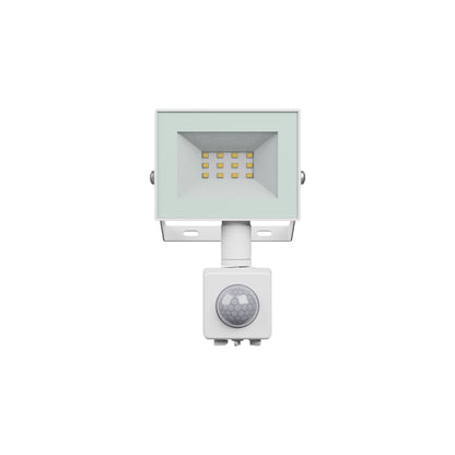 LED NOCTIS LUX 4 Fluter 10W Strahler 750lm weiss 100° IP44 Kaltweiss 6000K mit Bewegungssensor