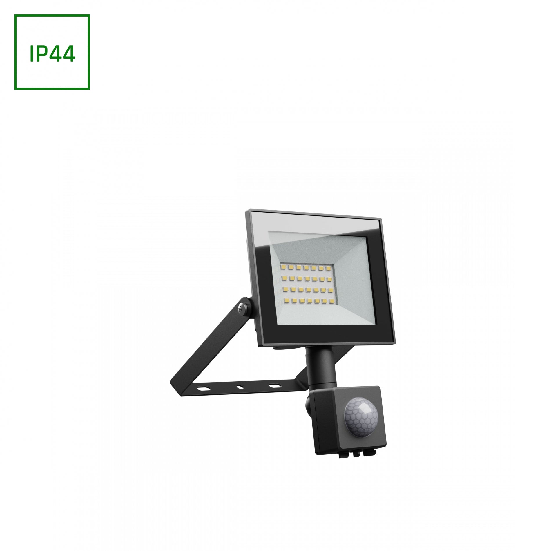 LED NOCTIS LUX 4 Fluter 20W Strahler 1650lm schwarz 100° IP44 Kaltweiss 6000K mit Bewegungssensor