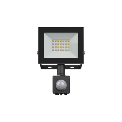 LED NOCTIS LUX 4 Fluter 20W Strahler 1650lm schwarz 100° IP44 Kaltweiss 6000K mit Bewegungssensor